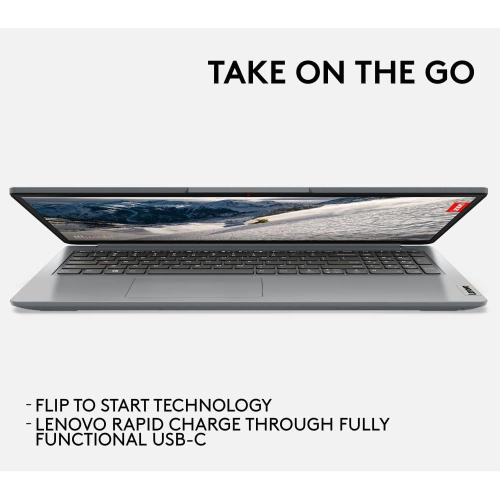 Lenovo IdeaPad 1 15IGL7 15.6” Laptop – Intel Celeron N4020, 4GB RAM, 128GB SSD, Windows 11 – Cloud Grey
